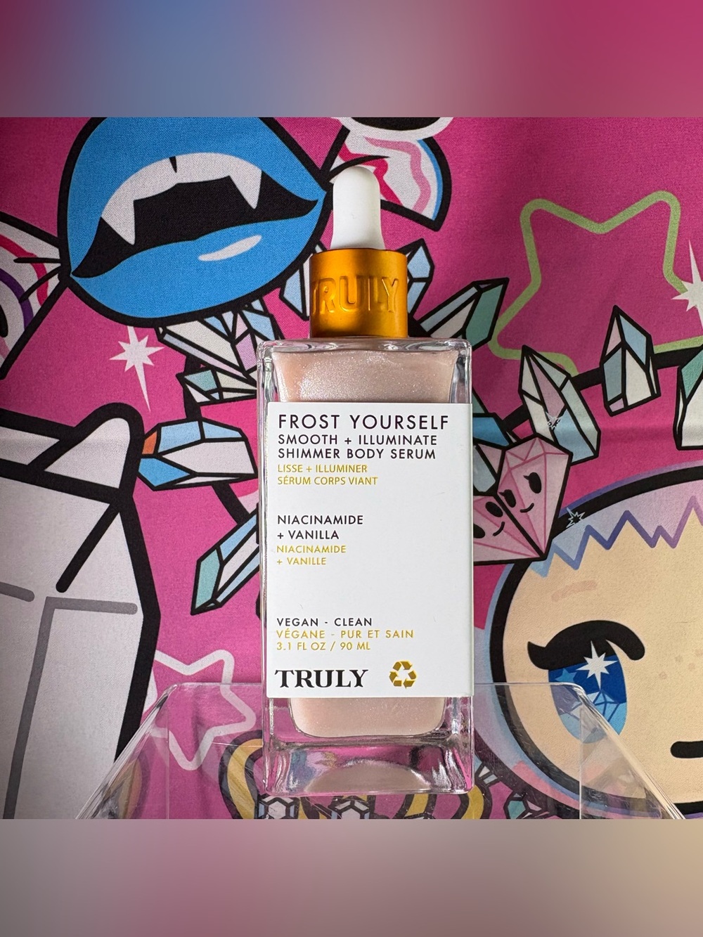 TRULY "Frost Yourself" Smooth + Illuminate Shimmer Body Serum 3.1fl oz Full Size